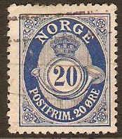 Norway 1893 20ore blue. SG144.