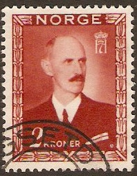 Norway 1946 2k brown. SG382.