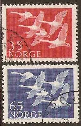 Norway 1956 Northern Countries Stamps. SG462-SG463.
