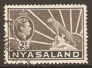 Nyasaland 1938 2d Grey. SG133.