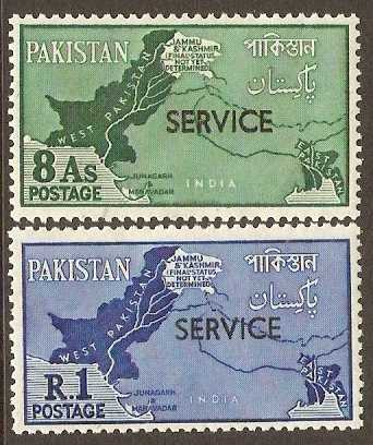 Pakistan 1961 Service Stamp Set. SGO66-SGO67.