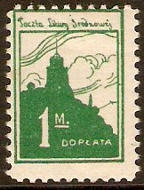 Central Lithuania 1921 1m Green. SGD24.