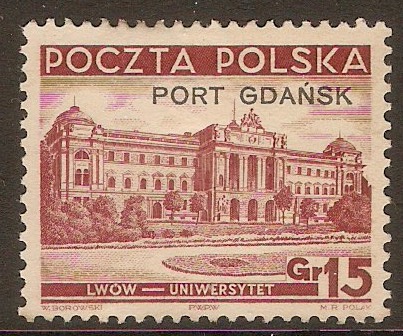 Port Gdansk 1936 15g Lake. SGR32.