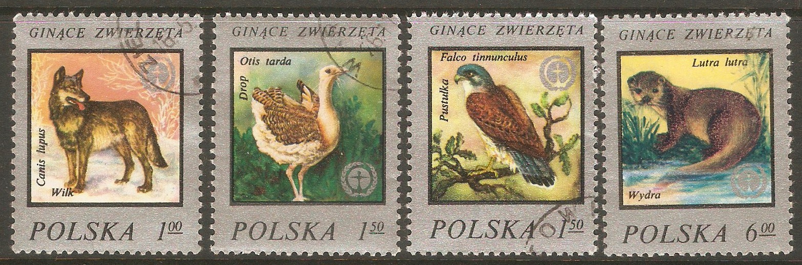 Poland 1977 Endangered Animals set. SG2491-SG2494.