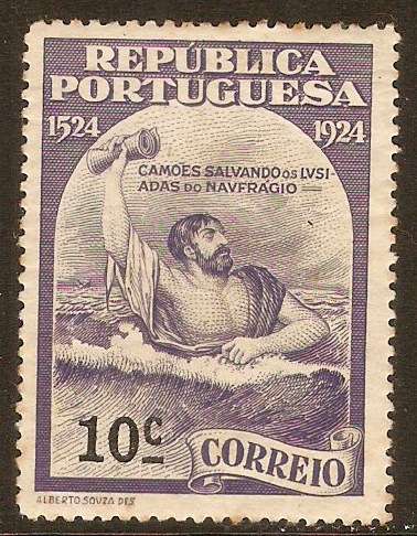 Portugal 1924 10c Camoens Commemoration series. SG606.