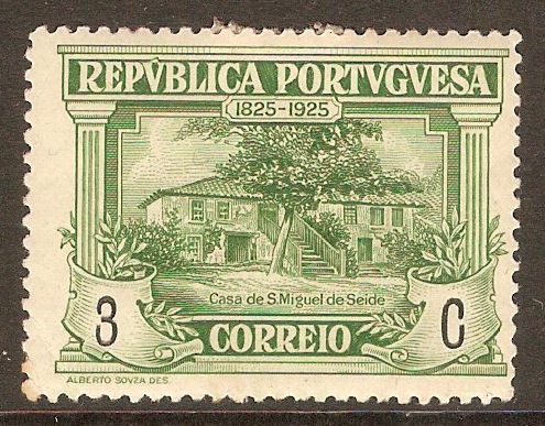 Portugal 1925 3c Branco Commemoration series. SG632.