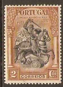 Portugal 1927 2c Light brown. SG726.