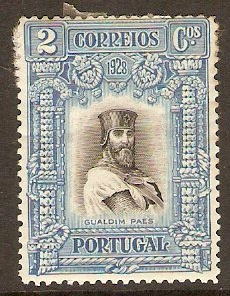 Portugal 1928 2c Light blue Independence Series. SG780