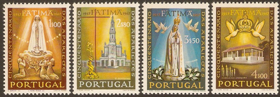 Portugal 1967 Fatima Apparitions Set. SG1315-SG1318.