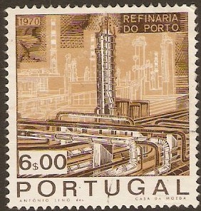 Portugal 1970 6E Oil Refinery Series. SG1384.