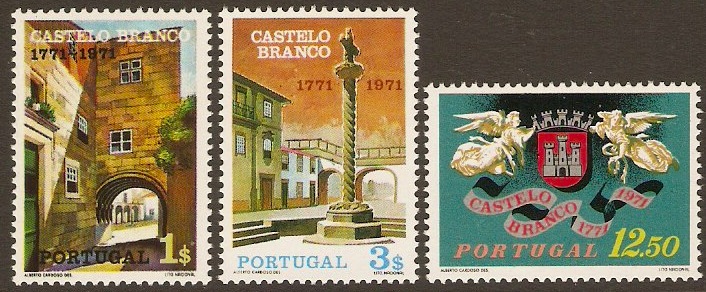 Portugal 1971 Castel Branco Anniversary Set. SG1429-SG1431.