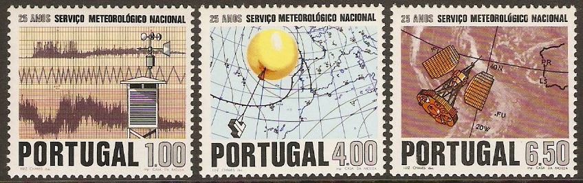 Portugal 1971 Meteorological Service Anniv. Set. SG1432-SG1434.