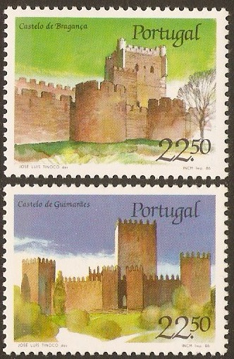 Portugal 1986 Castles Set 2nd. Series. SG2040-SG2041.