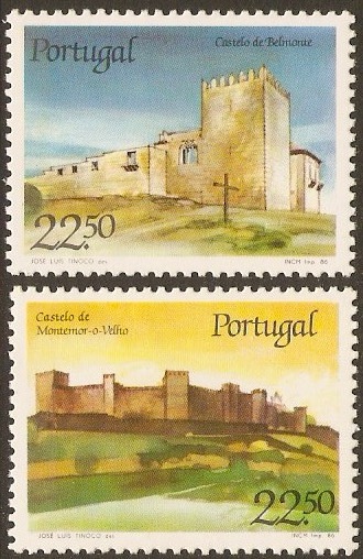 Portugal 1986 Castles Set 3rd. Series. SG2054-SG2055.
