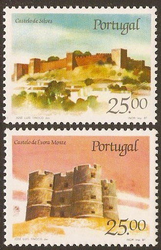 Portugal 1987 Castles Set 4th. Series. SG2065-SG2066.