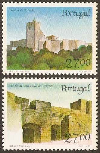 Portugal 1988 Castles Set 8th. Series. SG2102-SG2103.