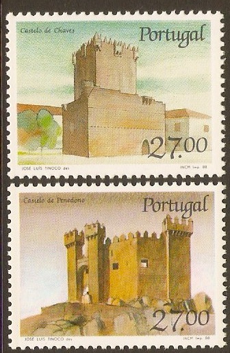 Portugal 1988 Castles Set 9th. Series. SG2108-SG2109.