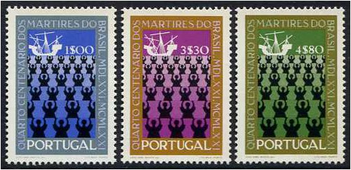 Portugal 1971 Brazil Missionaries set. SG1435-SG1437.