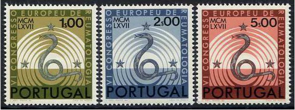 Portugal 1967 Rheumatological Congress Set. SG1326-SG1328.