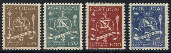 Portugal 1945 Naval School Centenary Set. SG985-SG988. - Click Image to Close