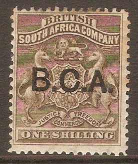 British Central Africa 1891 1s Grey-brown. SG7.