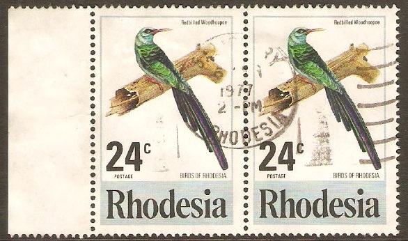 Rhodesia 1977 24c Birds Series. SG542.