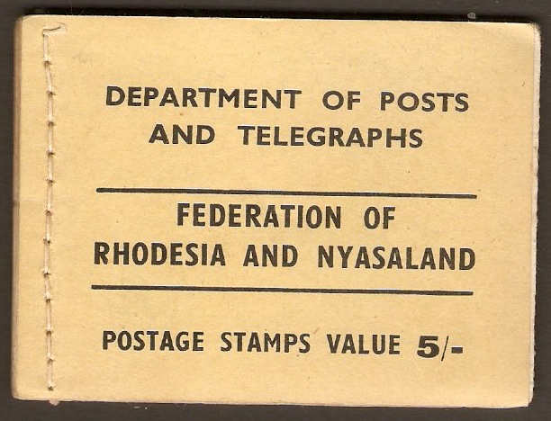 Rhodesia & Nyasaland 1955 5s Stamp Booklet. SGSB1. - Click Image to Close