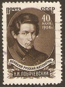 Russia 1956 40k Lobachevsky Anniversary. SG1962.