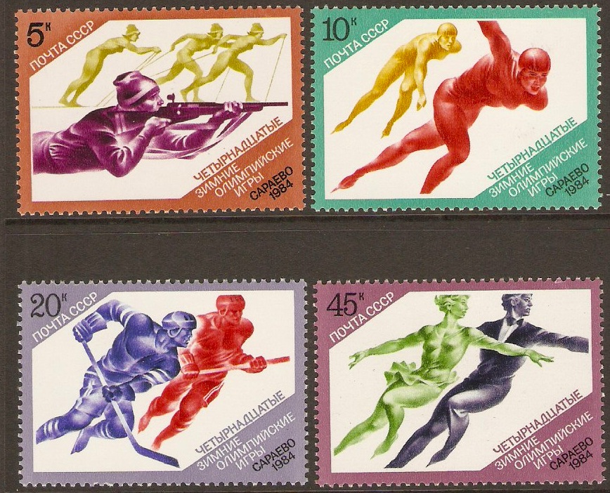 Russia 1984 Winter Olympic Games set. SG5405-SG5408.