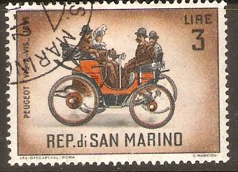 San Marino 1962 3l Peugeot - Veteran Cars series. SG646. - Click Image to Close