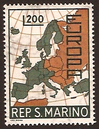 San Marino 1967 Europa Stamp. SG825.