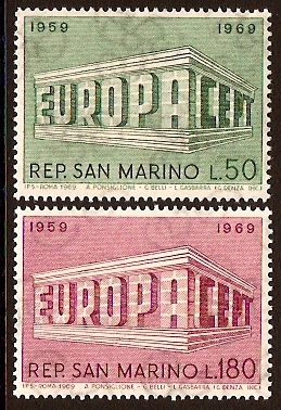 San Marino 1969 Europa Set. SG862-SG863.