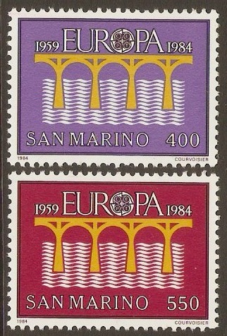 San Marino 1984 Europa Set. SG1224-SG1225.