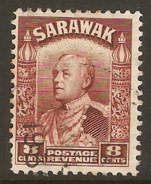 Sarawak 1934 8c Red-brown. SG112.