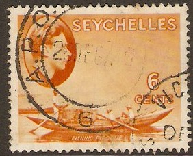 Seychelles 1938 6c orange. SG137.