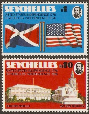 Seychelles 1976 Independence Set. SG363-SG364.