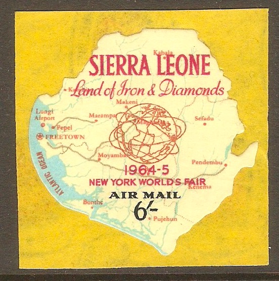 Sierra Leone 1964 6s World's Fair series. SG297.