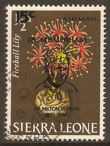 Sierra Leone 1965 15c on d Sir Milton Margai Commem. SG373.