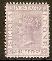 Sierra Leone 1876 1d Lilac. SG18.
