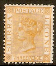 Sierra Leone 1876 3d Buff. SG20. - Click Image to Close