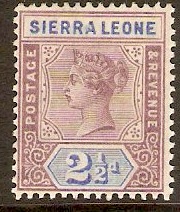 Sierra Leone 1896 2d Dull mauve and ultramarine. SG45.