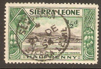 Sierra Leone 1938 d Black and blue-green. SG188.