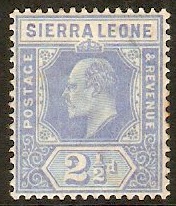 Sierra Leone 1907 2d Blue. SG103.