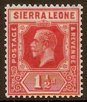 Sierra Leone 1921 1d Scarlet. SG133.