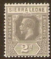 Sierra Leone 1921 2d Grey. SG134.