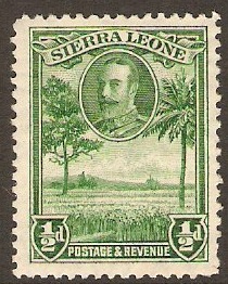 Sierra Leone 1932 d Green. SG155. - Click Image to Close