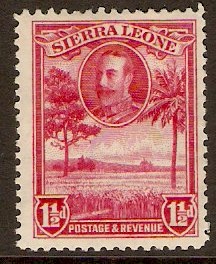 Sierra Leone 1932 1d Carmine. SG157.