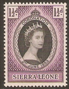 Sierra Leone 1953 Coronation Stamp. SG209.