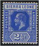 Sierra Leone 1912 2d. Deep Blue. SG116.