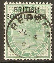 Somaliland Protectorate 1903 a Yellow-green. SG1.